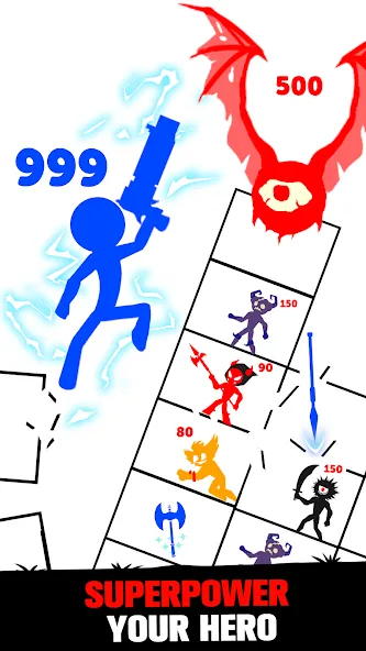 Stick Fight: Endless Battle (Стик Файт)  [МОД Mega Pack] Screenshot 3