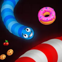 Взлом Snake vs Worms: Fun .io Zone  [МОД Unlocked] - стабильная версия apk на Андроид