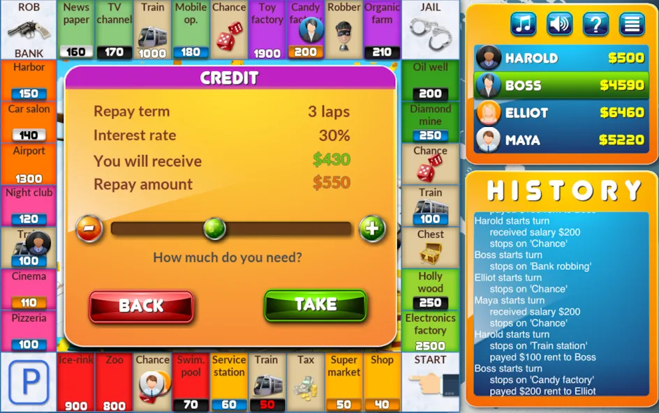 CrazyPoly - Business Dice Game (КрейзиПоли)  [МОД Unlocked] Screenshot 4