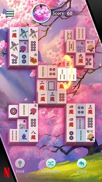 NETFLIX Mahjong Solitaire (НЕТФЛИКС)  [МОД Бесконечные монеты] Screenshot 4