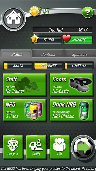 New Star Soccer (Нью Стар Соккер)  [МОД Бесконечные монеты] Screenshot 4