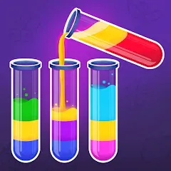 Взлом Color Water Sort Wooden Puzzle (Цвет воды Сорт Вуди Пазл)  [МОД Много денег] - полная версия apk на Андроид