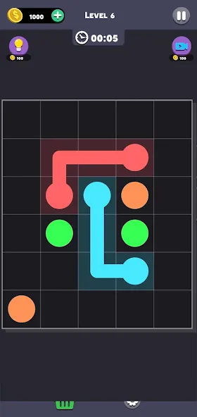 Same Color: Connect Two Dots (Сейм Колор Дот)  [МОД Бесконечные деньги] Screenshot 3