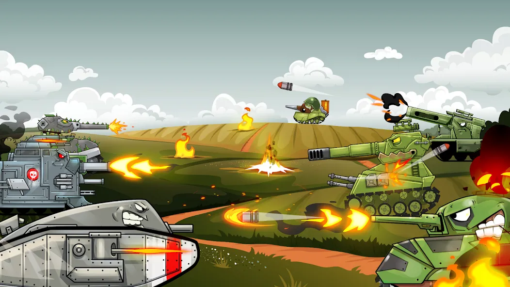 Merge Master Tanks: Tank wars (Мерж Танки)  [МОД Бесконечные деньги] Screenshot 2