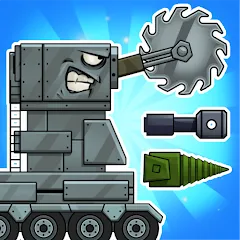 Взломанная Tanks Arena io: Craft & Combat (Танки Арена ио)  [МОД Много монет] - полная версия apk на Андроид