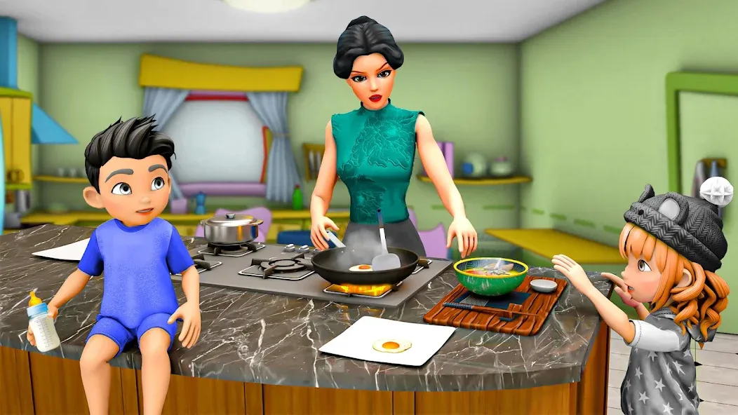 Virtual Mother Simulator 3D (Виртуальные игры богатой материальной жизни)  [МОД Все открыто] Screenshot 4