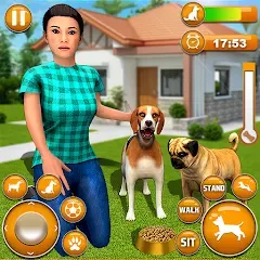 Скачать взлом Pet Dog Family Adventure Games  [МОД Бесконечные монеты] - последняя версия apk на Андроид