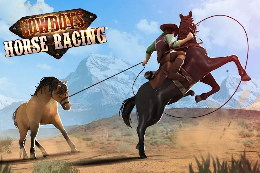 Cowboys Horse Racing Derby  [МОД Меню] Screenshot 1