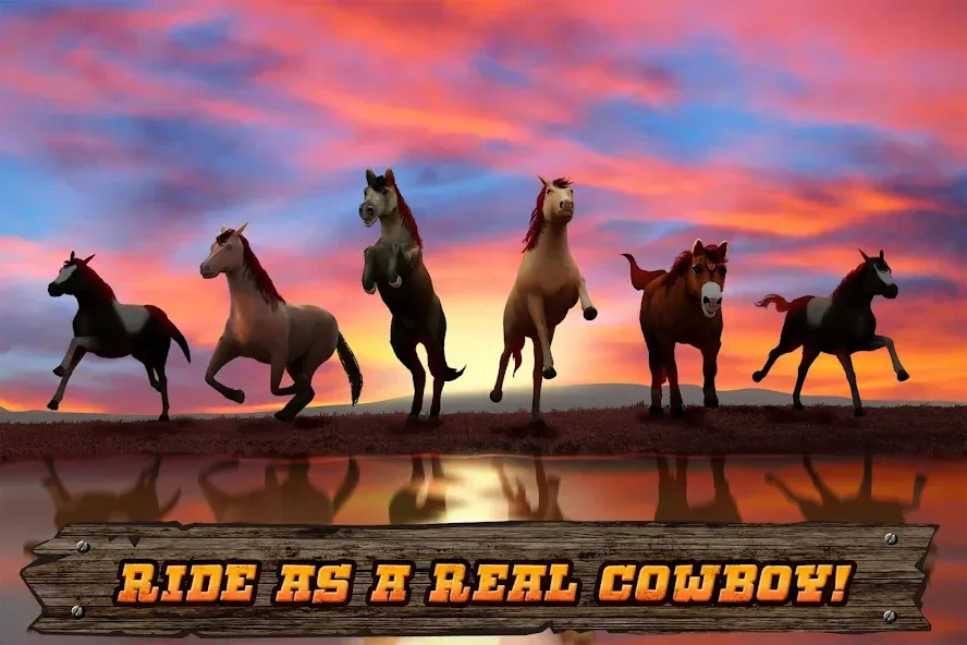 Cowboys Horse Racing Derby  [МОД Меню] Screenshot 5