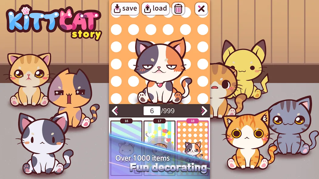 KittCat Story : Cat Maker (Киткэт Стори)  [МОД Бесконечные деньги] Screenshot 4