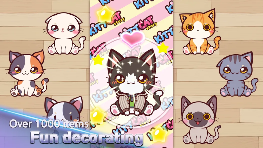 KittCat Story : Cat Maker (Киткэт Стори)  [МОД Бесконечные деньги] Screenshot 5