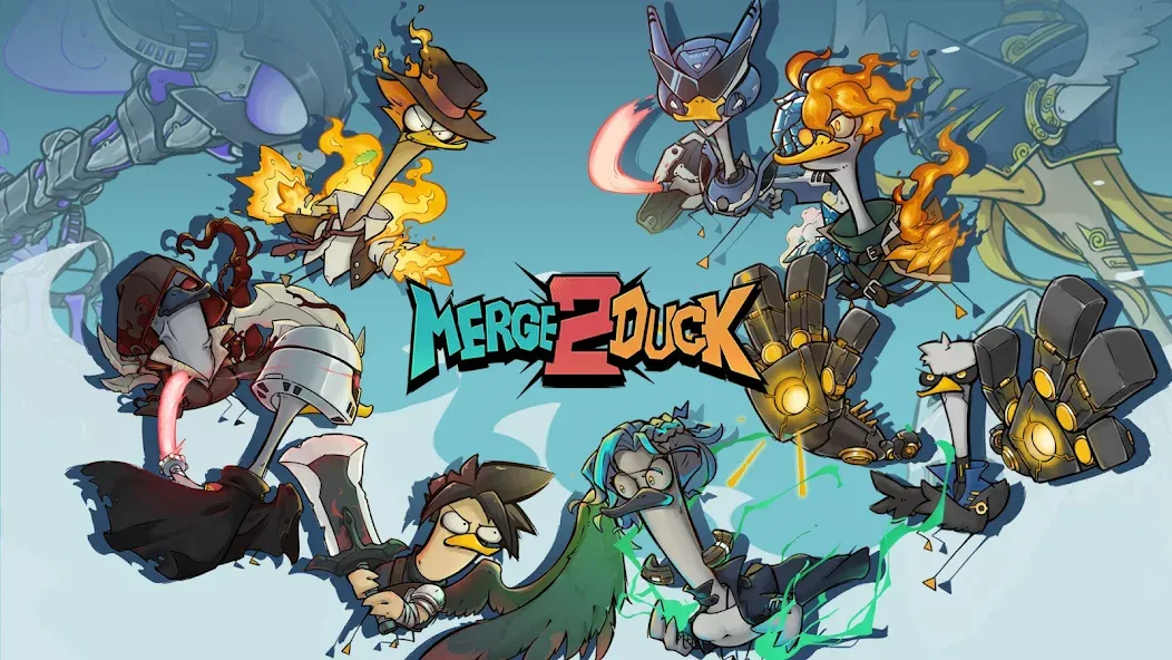 Merge Duck 2: Idle RPG (Мердж Дак 2)  [МОД Бесконечные монеты] Screenshot 1