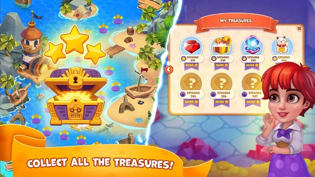 Pirate Treasures: Jewel & Gems  [МОД Mega Pack] Screenshot 4