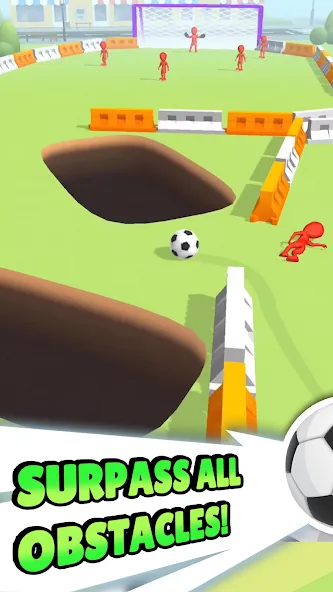 Crazy Kick! Fun Football game  [МОД Много монет] Screenshot 4