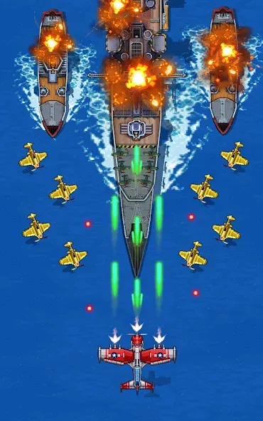 1945 Air Force: Airplane games (тысяча девятьсот сорок пять)  [МОД Menu] Screenshot 1