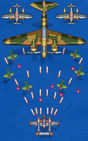 1945 Air Force: Airplane games (тысяча девятьсот сорок пять)  [МОД Menu] Screenshot 3