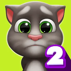 Взломанная My Talking Tom 2  [МОД Mega Pack] - полная версия apk на Андроид