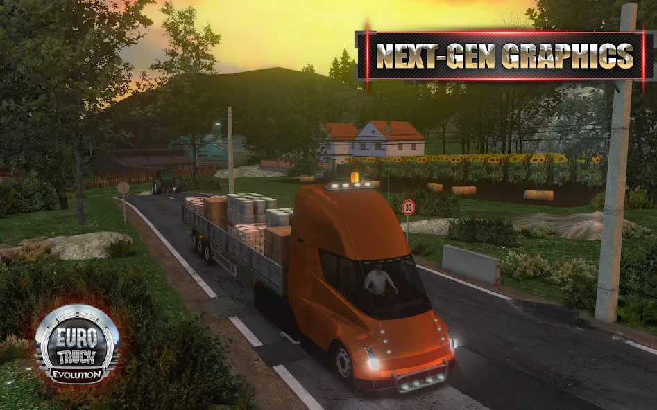 European Truck Simulator (Юро Трак Драйвер)  [МОД Menu] Screenshot 1