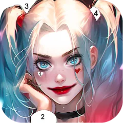 Взлом Clown Color, Paint by number  [МОД Бесконечные деньги] - полная версия apk на Андроид