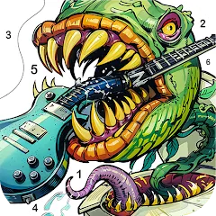 Скачать взломанную Dark Fantasy Coloring Games  [МОД Меню] - стабильная версия apk на Андроид