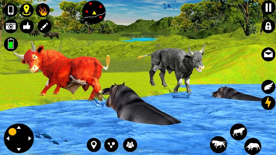 Angry Bull Attack Fight Games (Ангри Булл Атак Файт Геймс)  [МОД Mega Pack] Screenshot 4