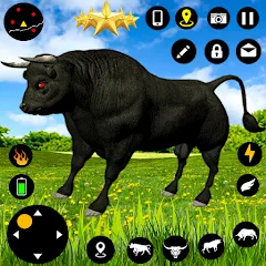 Взломанная Angry Bull Attack Fight Games (Ангри Булл Атак Файт Геймс)  [МОД Mega Pack] - полная версия apk на Андроид