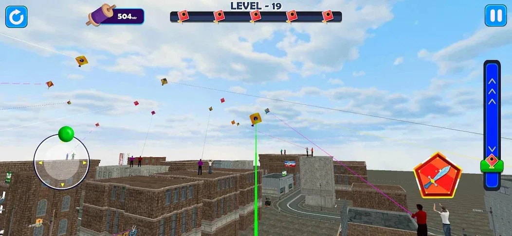 Indian Kite Flying 3D (Индийский воздушный змей 3Д)  [МОД Меню] Screenshot 2