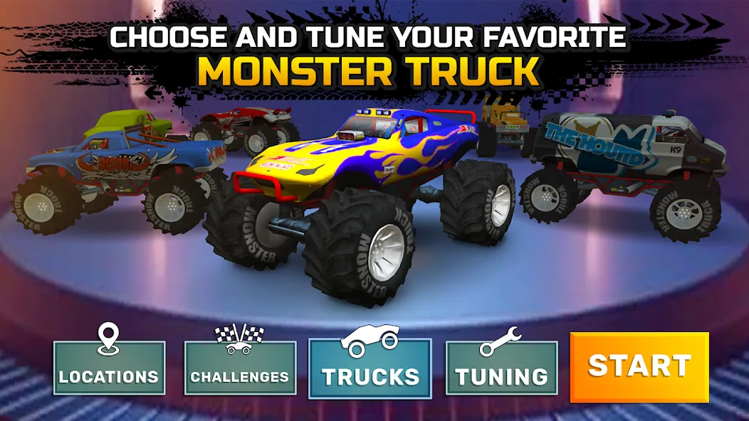 Monster truck: Extreme racing  [МОД Unlocked] Screenshot 5