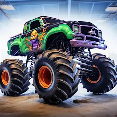 Скачать взломанную Monster truck: Extreme racing  [МОД Unlocked] - полная версия apk на Андроид