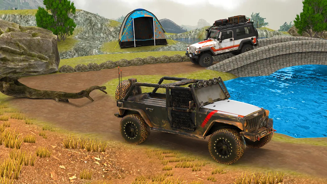 Offroad 4x4 Jeep Driving Game  [МОД Бесконечные деньги] Screenshot 3