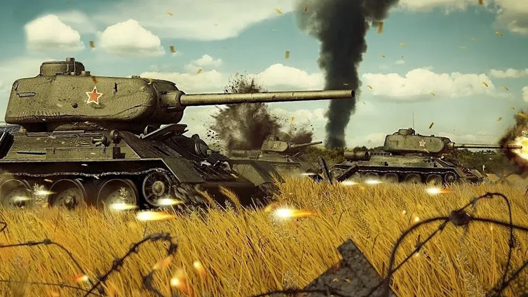 Army Tank Games Offline 3d  [МОД Бесконечные деньги] Screenshot 3