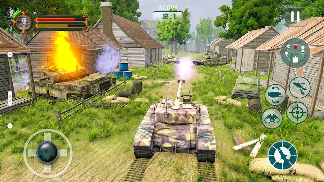 Army Tank Games Offline 3d  [МОД Бесконечные деньги] Screenshot 4