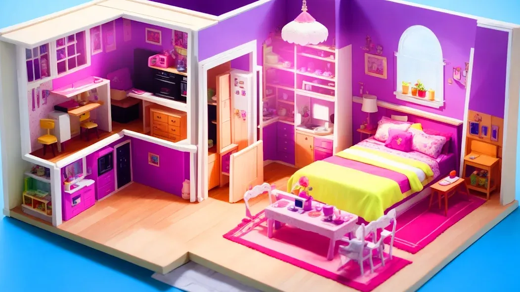 Doll House Design: Girl Games (Долл Хаус Дизайн)  [МОД Все открыто] Screenshot 2