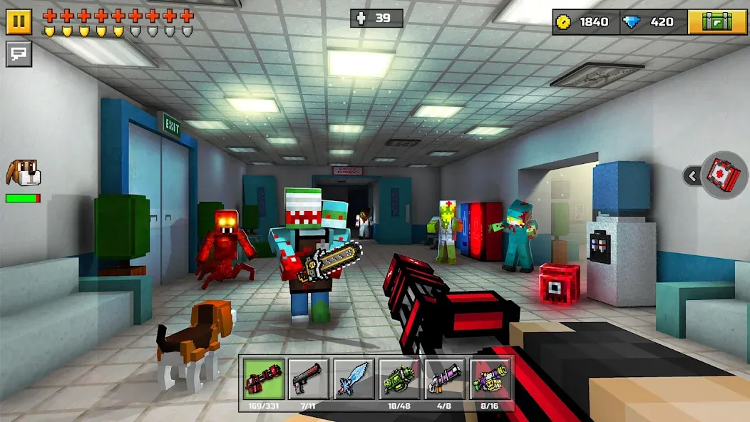 Pixel Gun 3D - FPS Shooter (Пиксельный пистолет 3Д)  [МОД Menu] Screenshot 4