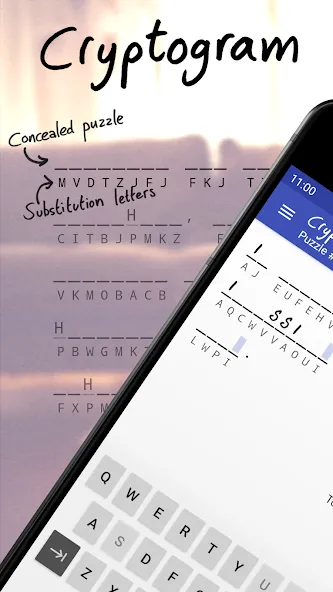 Cryptogram - puzzle quotes (Скрытограмма)  [МОД Mega Pack] Screenshot 1