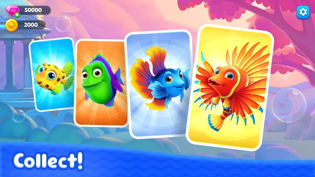 Fishdom Solitaire (Фишдом Солитер)  [МОД Menu] Screenshot 4