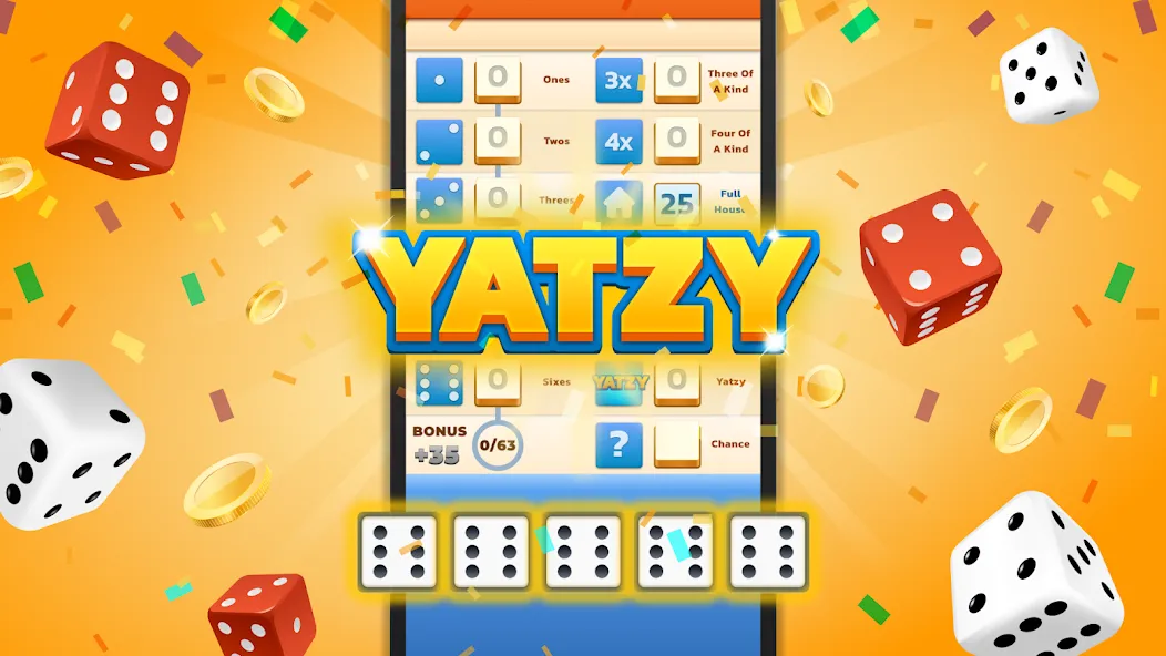 Yatzy - Fun Classic Dice Game (Ятзи)  [МОД Меню] Screenshot 1