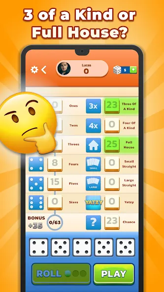 Yatzy - Fun Classic Dice Game (Ятзи)  [МОД Меню] Screenshot 4