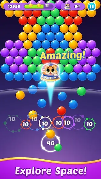 Bubble Shooter Gem Puzzle Pop (Бабл Шутер Драгоценный камень)  [МОД Mega Pack] Screenshot 4