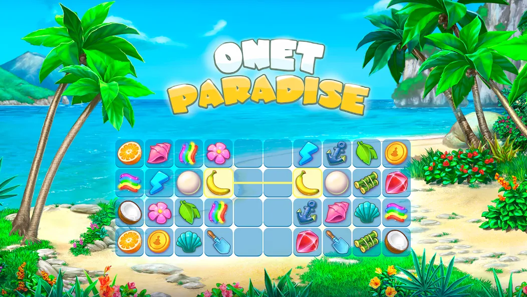 Onet Paradise: connect 2 tiles (Онет Парадайз)  [МОД Unlimited Money] Screenshot 1