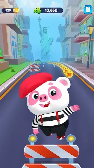 Piggy Panda Run: Fun Game  [МОД Меню] Screenshot 2