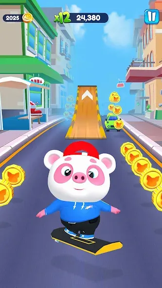 Piggy Panda Run: Fun Game  [МОД Меню] Screenshot 3