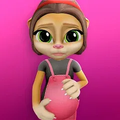 Скачать взломанную Pregnant Talking Cat Emma  [МОД Mega Pack] - полная версия apk на Андроид