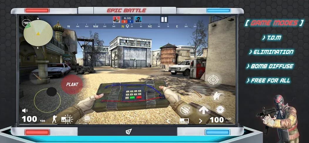 Epic Battle CS:FPS Mobile Game  [МОД Unlimited Money] Screenshot 3