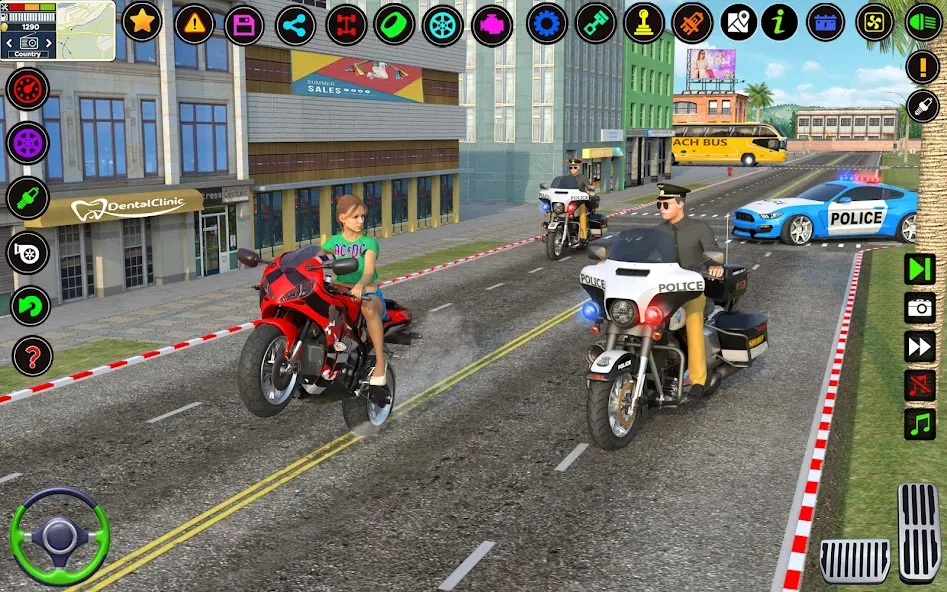 City Police Car Driving Games  [МОД Бесконечные монеты] Screenshot 3