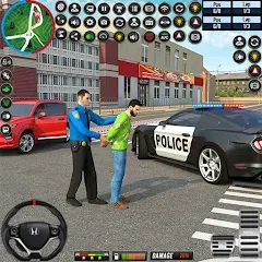 Взломанная City Police Car Driving Games  [МОД Бесконечные монеты] - стабильная версия apk на Андроид