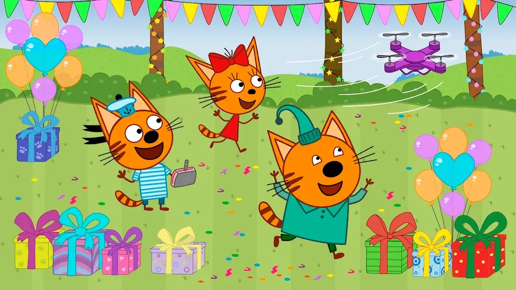 Kid-E-Cats: Kids birthday  [МОД Mega Pack] Screenshot 3