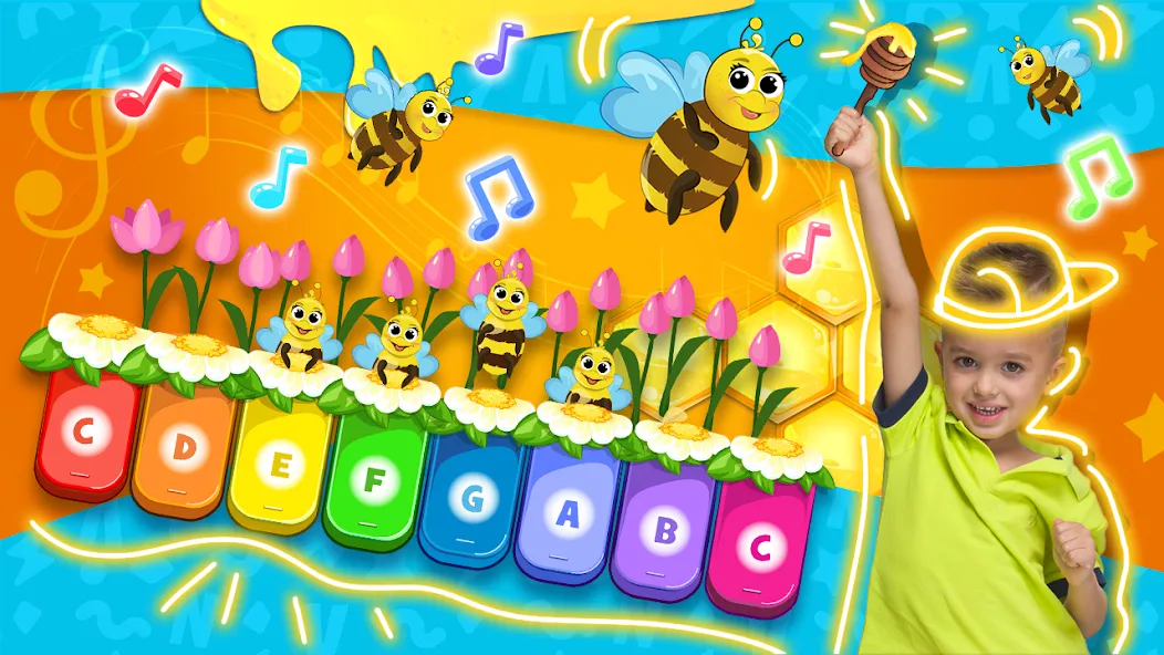 Vlad and Niki: Kids Piano  [МОД Бесконечные монеты] Screenshot 1