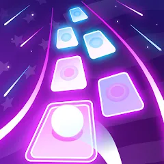 Скачать взломанную Magic Ball Tiles Hop Music Run (Меджик Бол Тайлз Хоп Мьюзик Ран)  [МОД Unlimited Money] - стабильная версия apk на Андроид