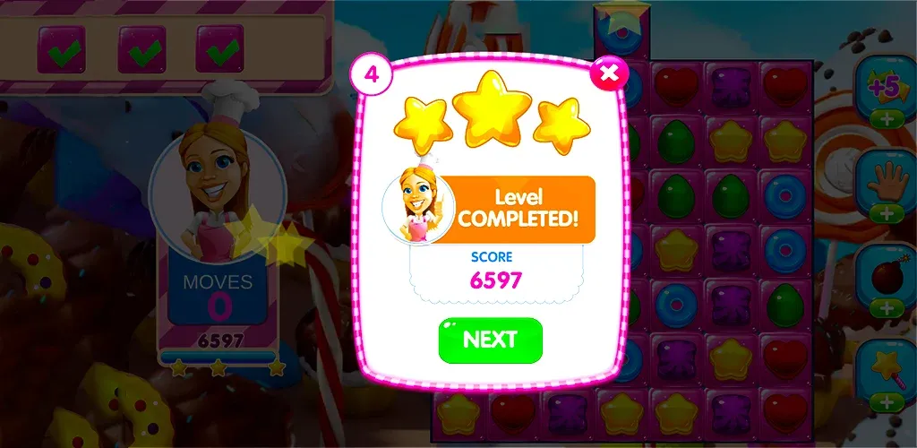 Jelly Kingdom Crush - Match 3  [МОД Unlocked] Screenshot 4